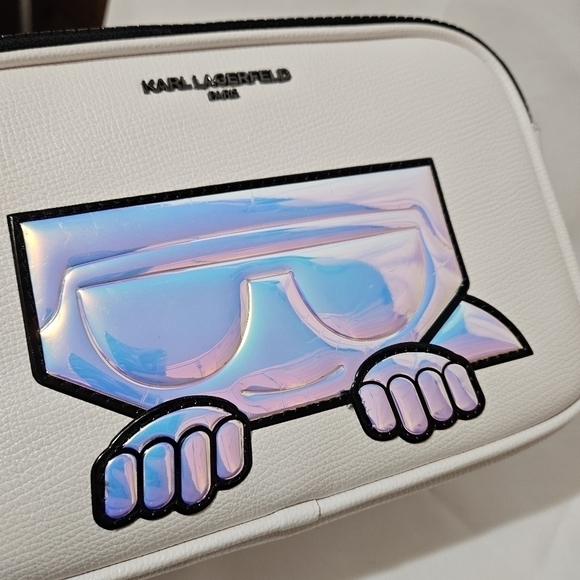 NWT Karl Lagerfeld Paris Maybelle Cross Body Purse White - Picture 11 of 11